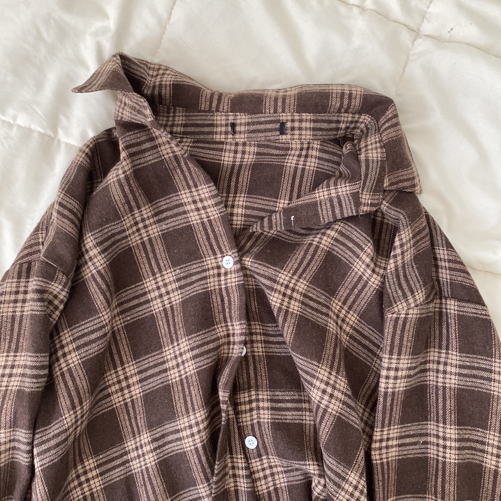 CUTE PLAID CARDIGAN